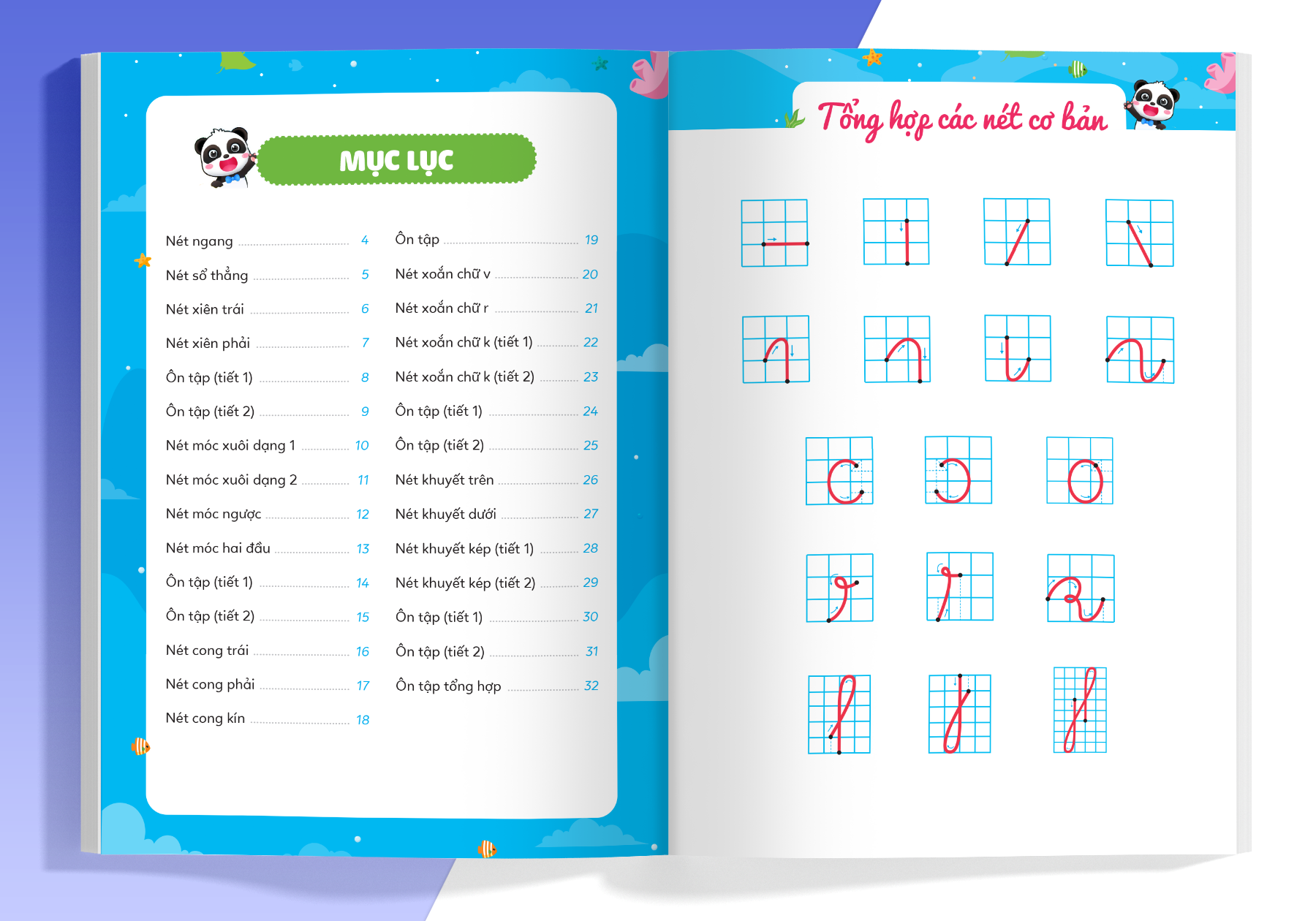 bộ phiếu luyện viết cùng gấu kiki 1 - luyện viết các nét cơ bản - Ảnh 3