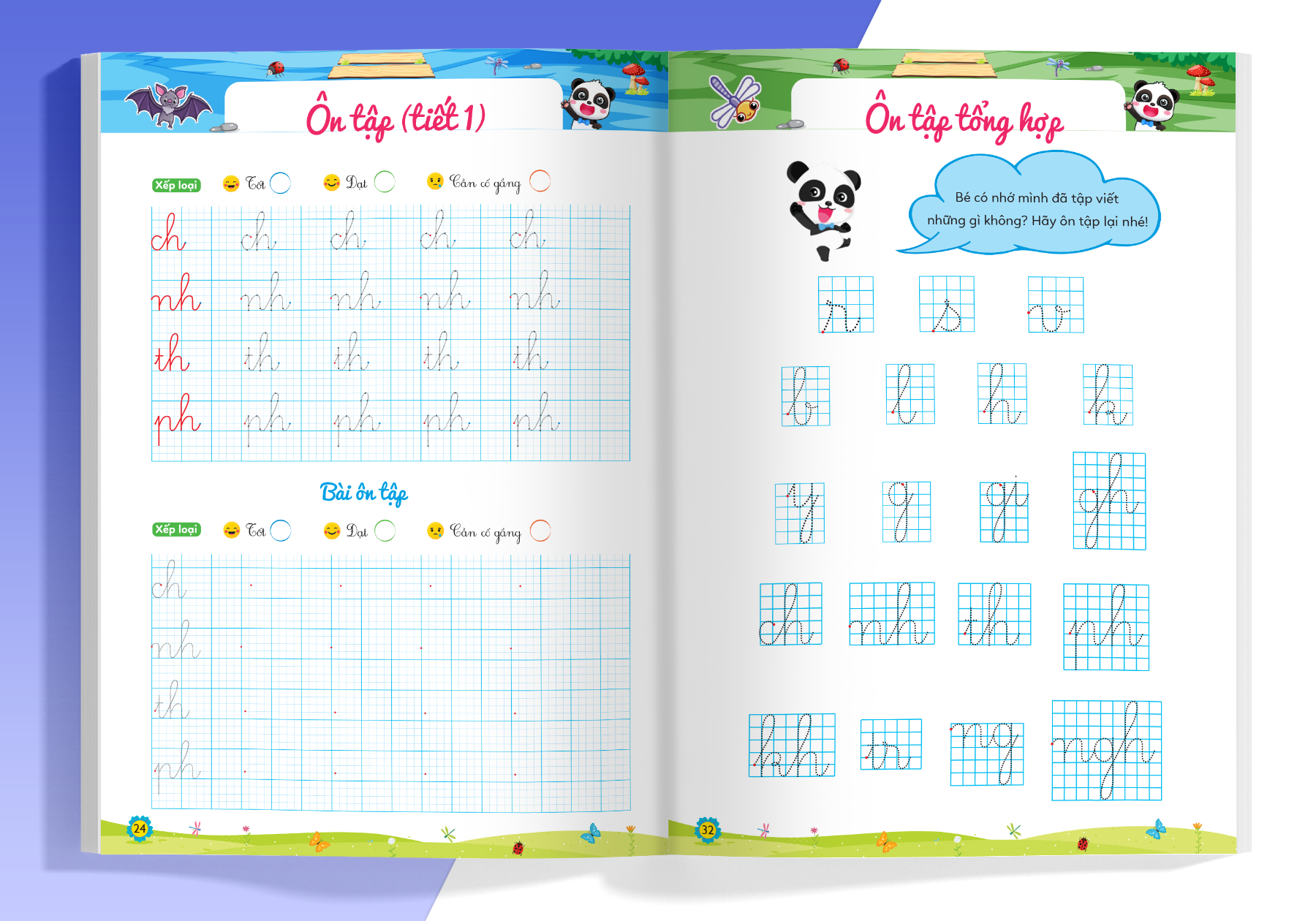 bộ phiếu luyện viết cùng gấu kiki 3 - luyện viết bảng chữ cái và chữ ghép - Ảnh 4