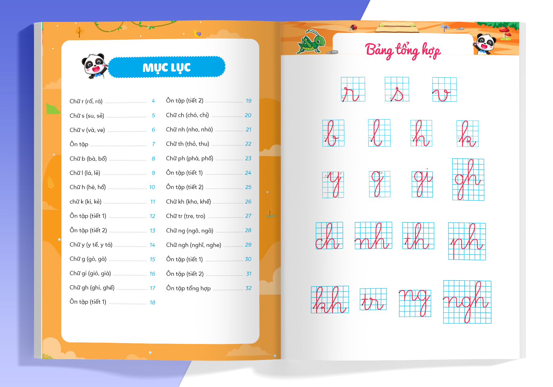 bộ phiếu luyện viết cùng gấu kiki 3 - luyện viết bảng chữ cái và chữ ghép - Ảnh 5