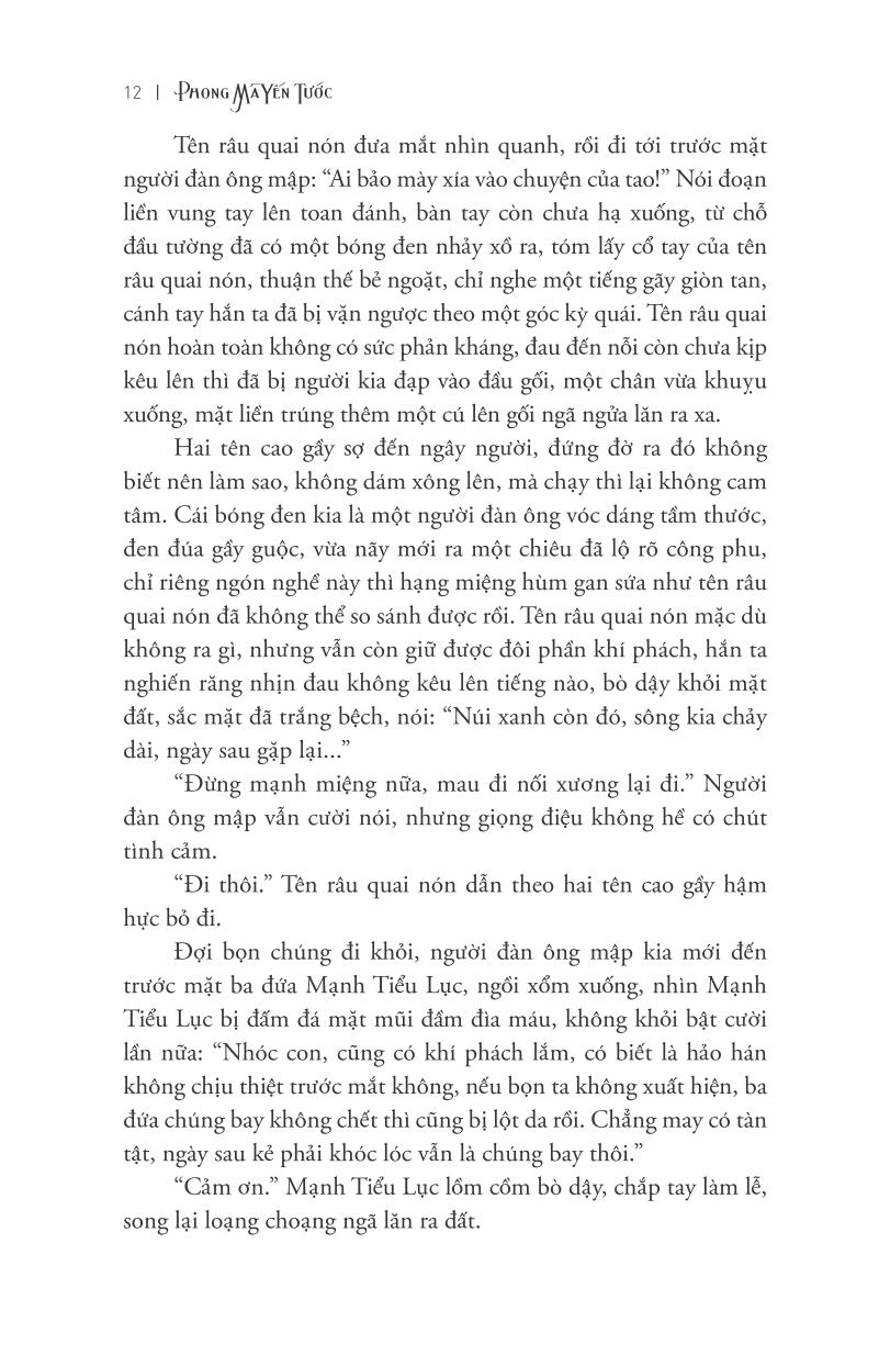 bộ phong ma yến tước - tập 1: nuối tiếc giang hồ - Ảnh 9