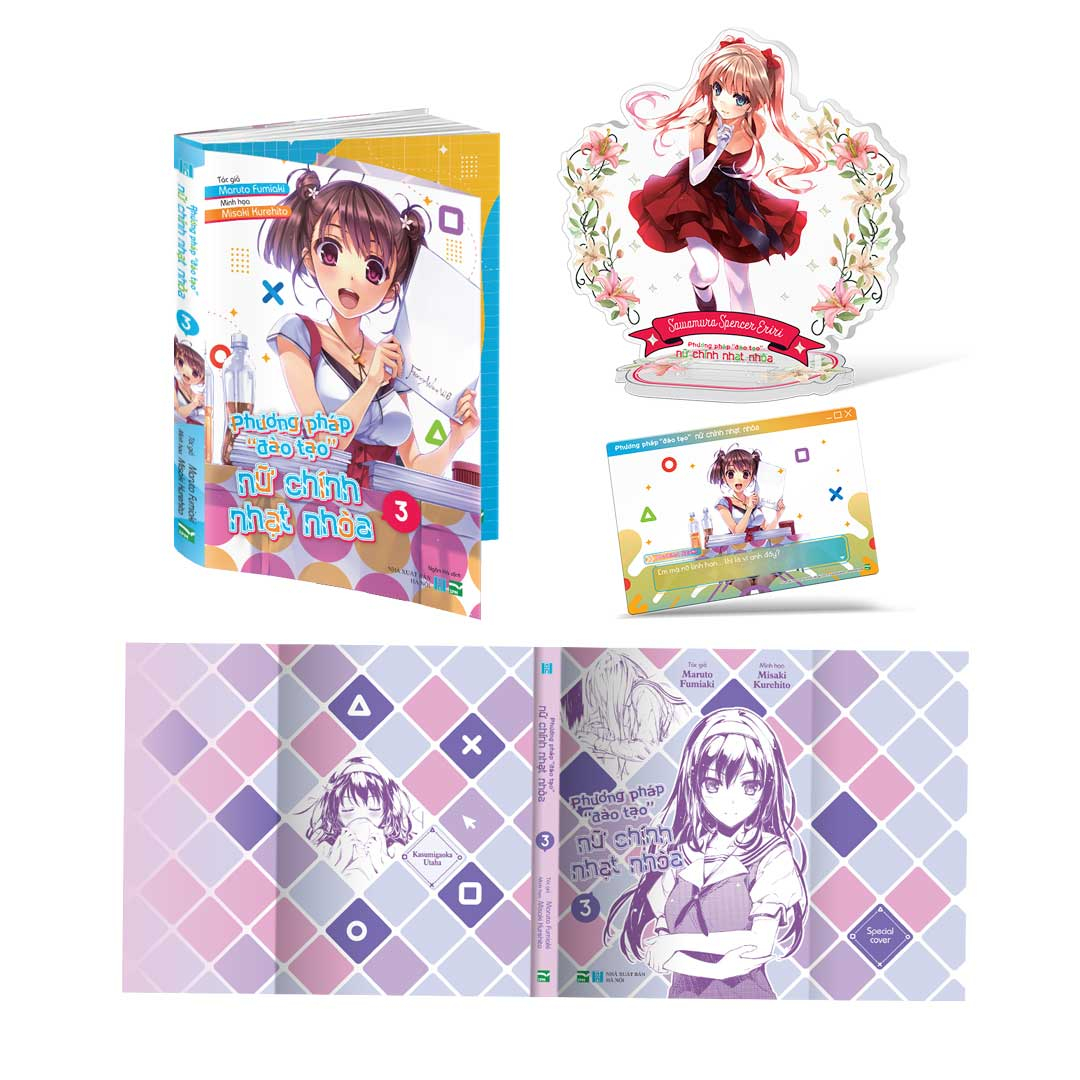 bộ phương pháp "đào tạo" nữ chính nhạt nhòa - tập 3 - bản giới hạn - tặng kèm gameplay card + standee acrylic - Ảnh 2