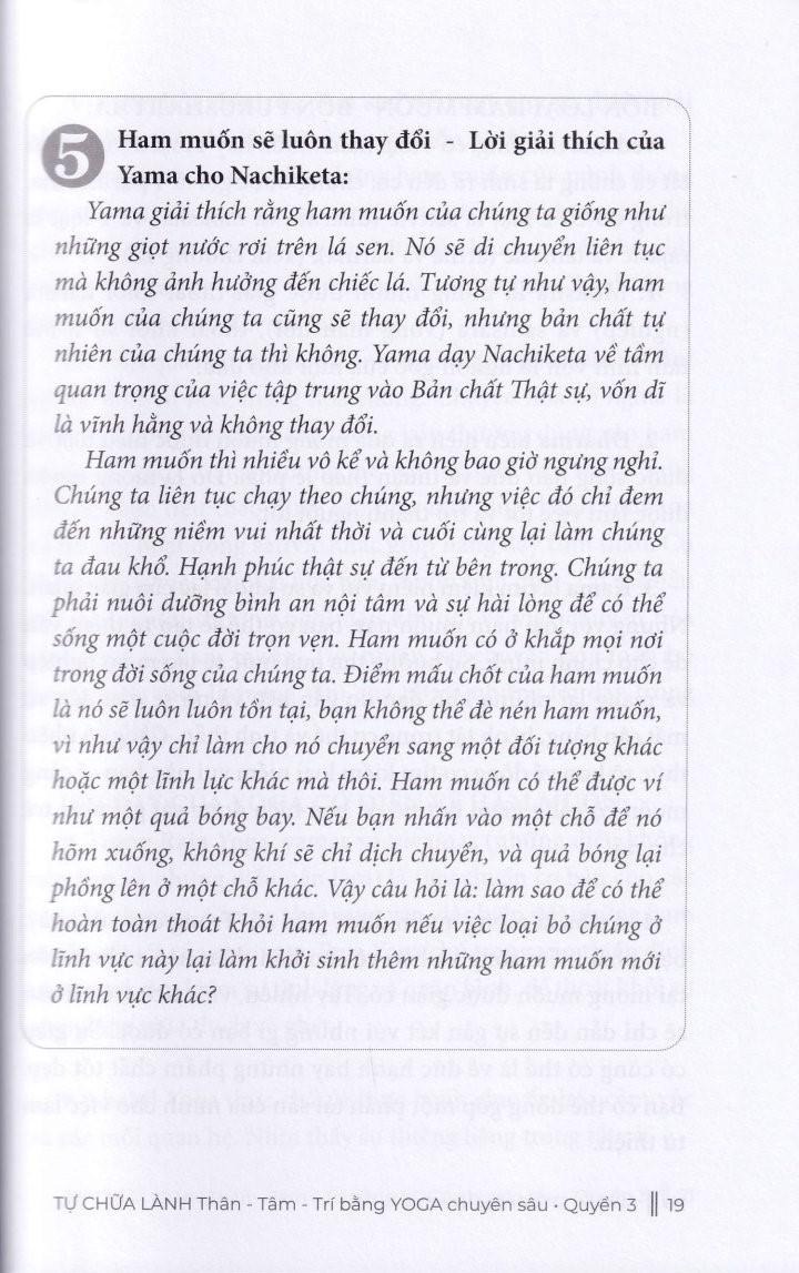 Bộ Phương Pháp Sức Khoẻ Toàn Diện Của Yoga Cổ Điển - Tự Chữa Lành Thân-Tâm-Trí Bằng Yoga Chuyên Sâu - Quyển 3 - Ảnh 8