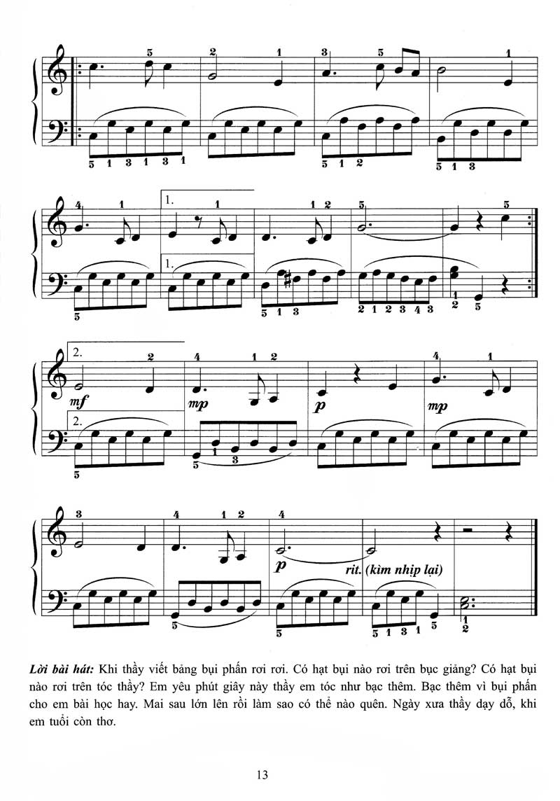 bộ piano cho thiếu nhi - 220 tiểu phẩm nổi tiếng - tập 4 (kèm cd) - Ảnh 13