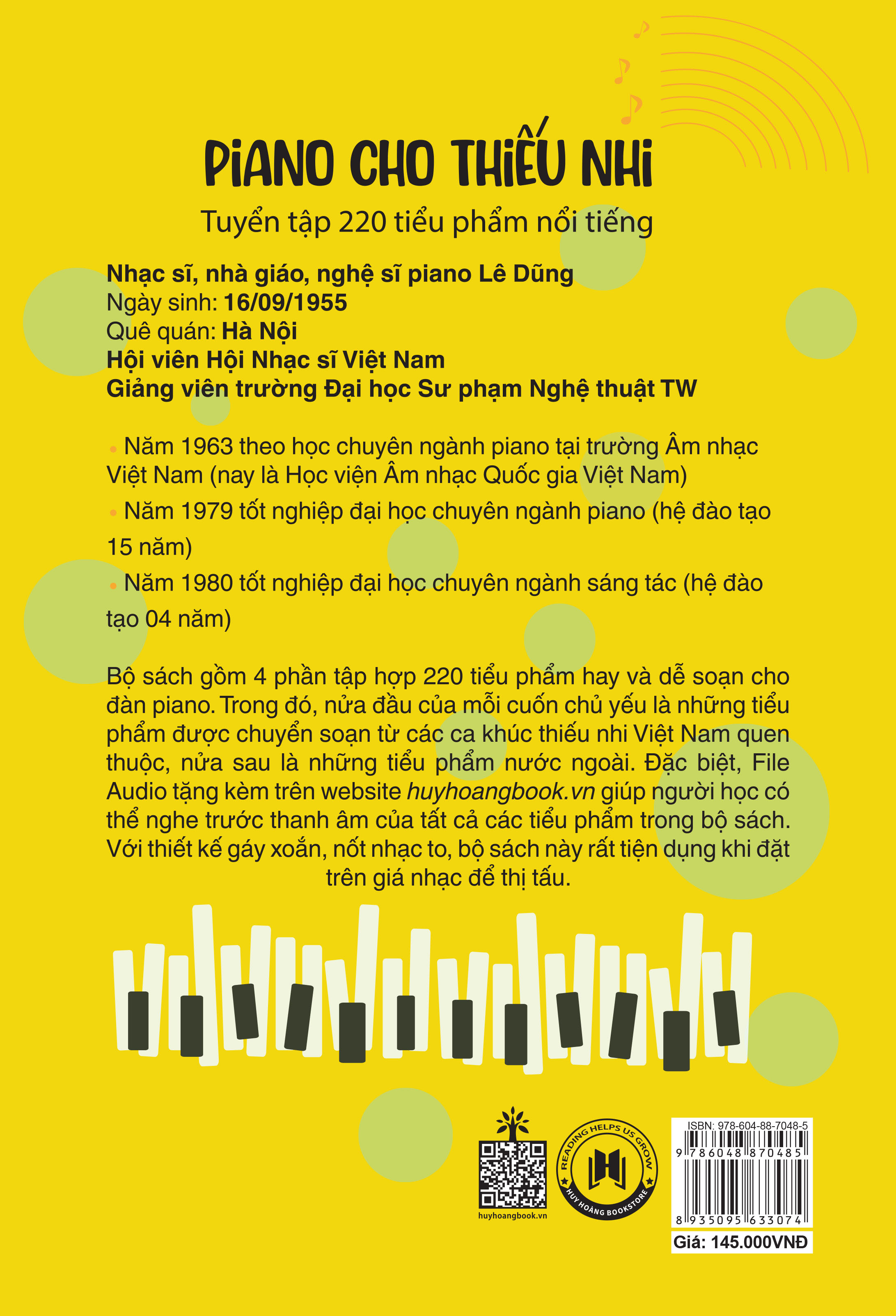 bộ piano cho thiếu nhi - tuyển tập 220 tiểu phẩm nổi tiếng - phần 2 (kèm file audio) (tái bản 2023) - Ảnh 3