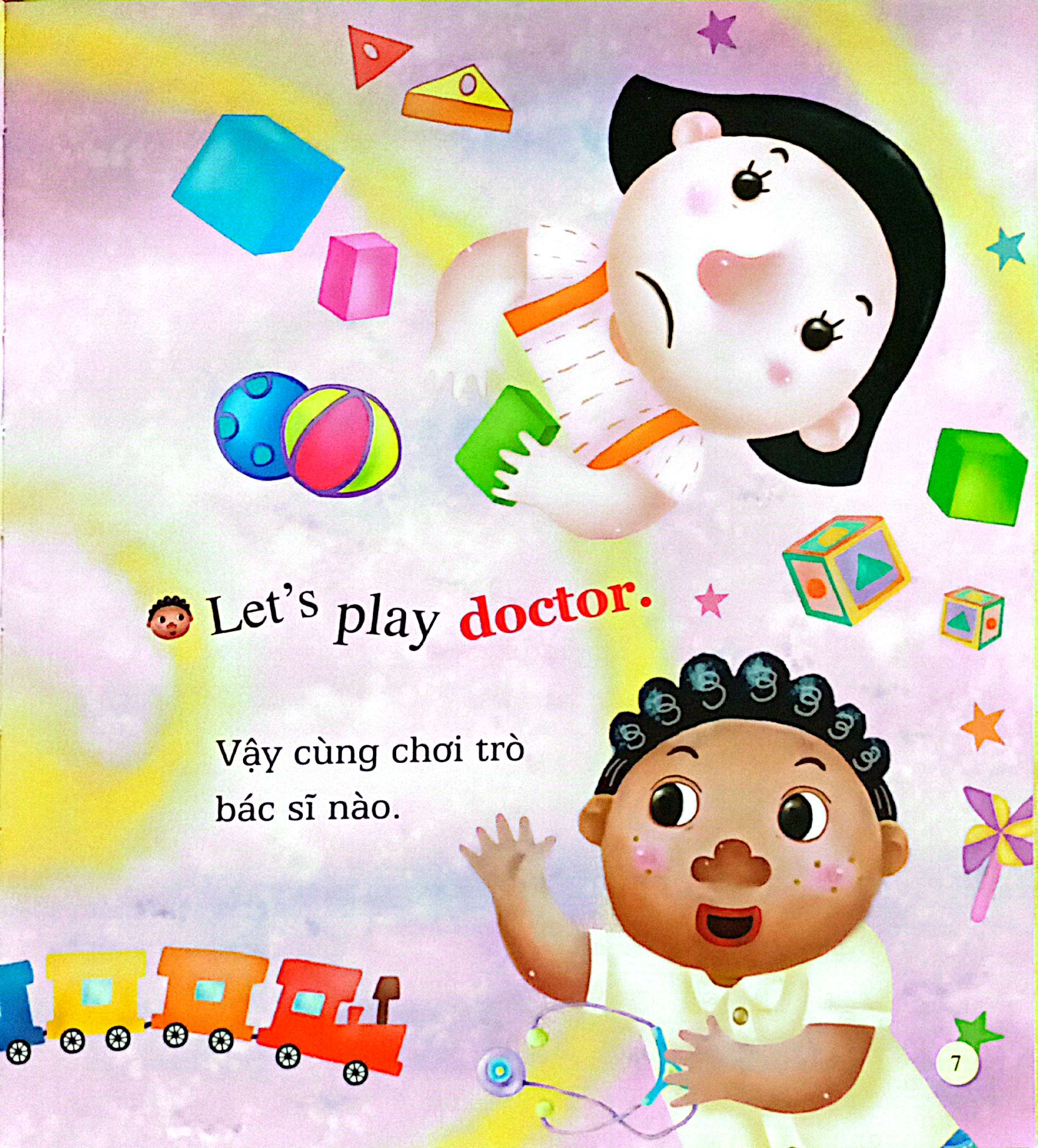 Bộ Playtime In English - Level 1 - Let's Play Doctor - Cùng Chơi Trò Bác Sĩ - Ảnh 4