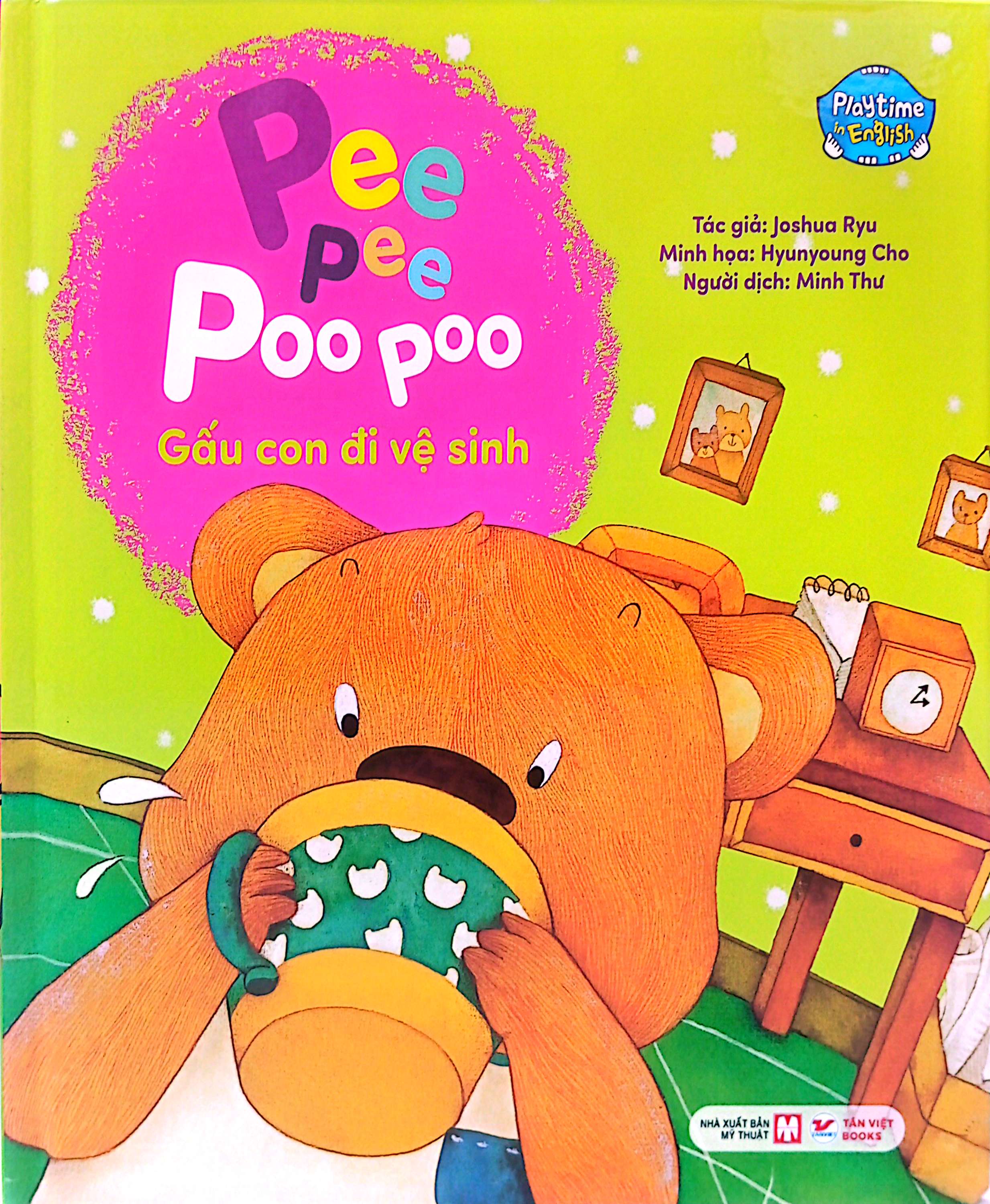Bộ Playtime In English - Level 1 - Pee Pee Poo Poo - Gấu Con Đi Vệ Sinh - Ảnh 2