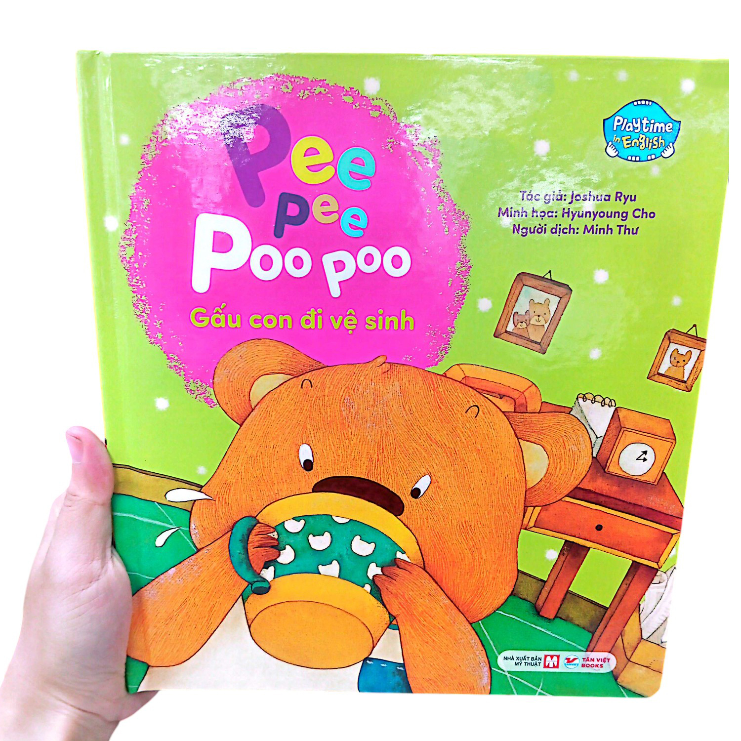 Bộ Playtime In English - Level 1 - Pee Pee Poo Poo - Gấu Con Đi Vệ Sinh - Ảnh 8