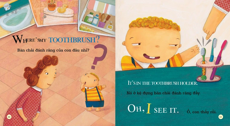 Bộ Playtime In English - Level 2 - I Can Brush My Teeth - Tớ Có Thể Đánh Răng - Ảnh 4
