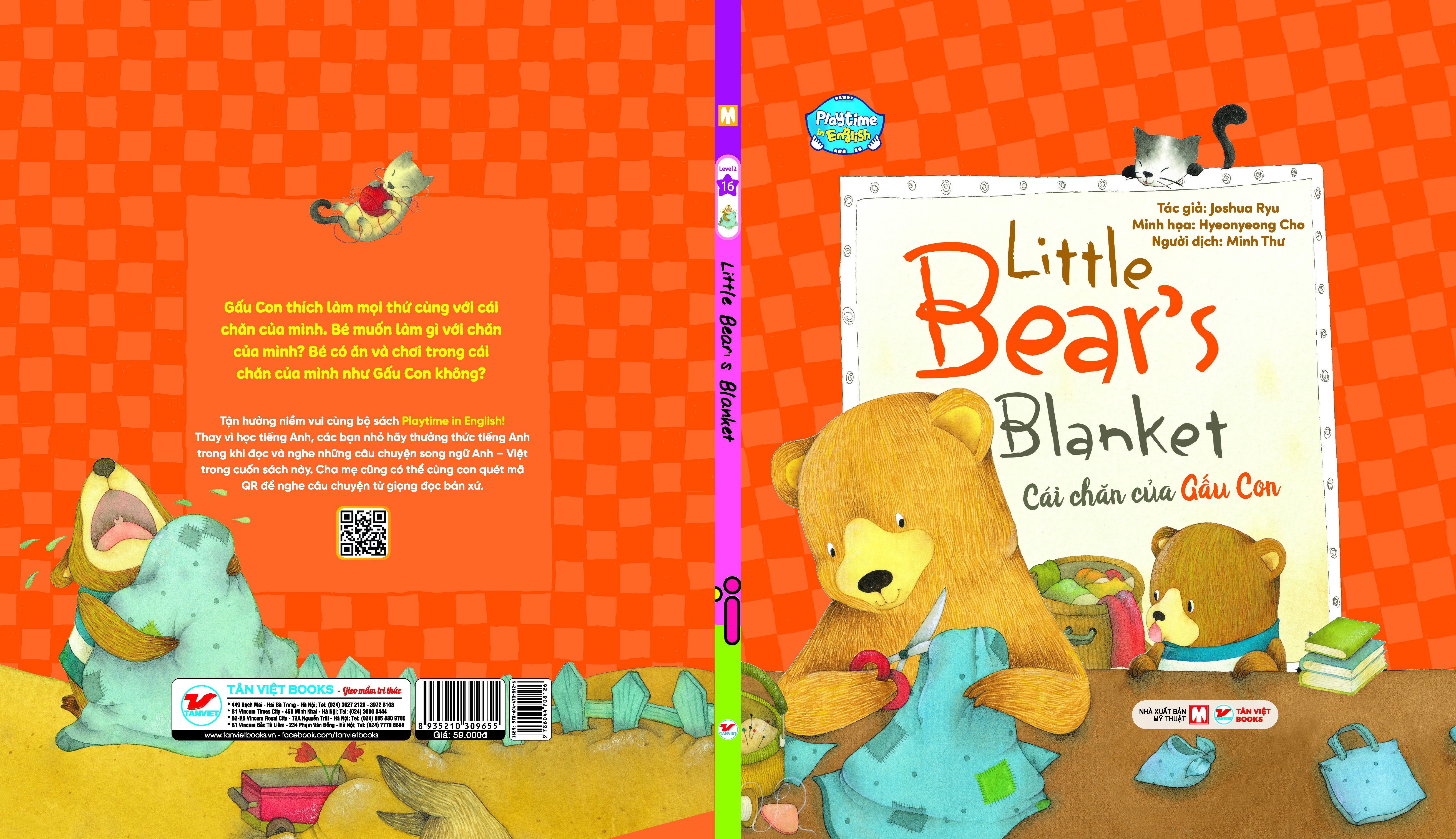 Bo
						
										
										Playtime In English - Level 2 - Little Bears Blanket - Cai Chan Cua Gau Con - Ảnh 2