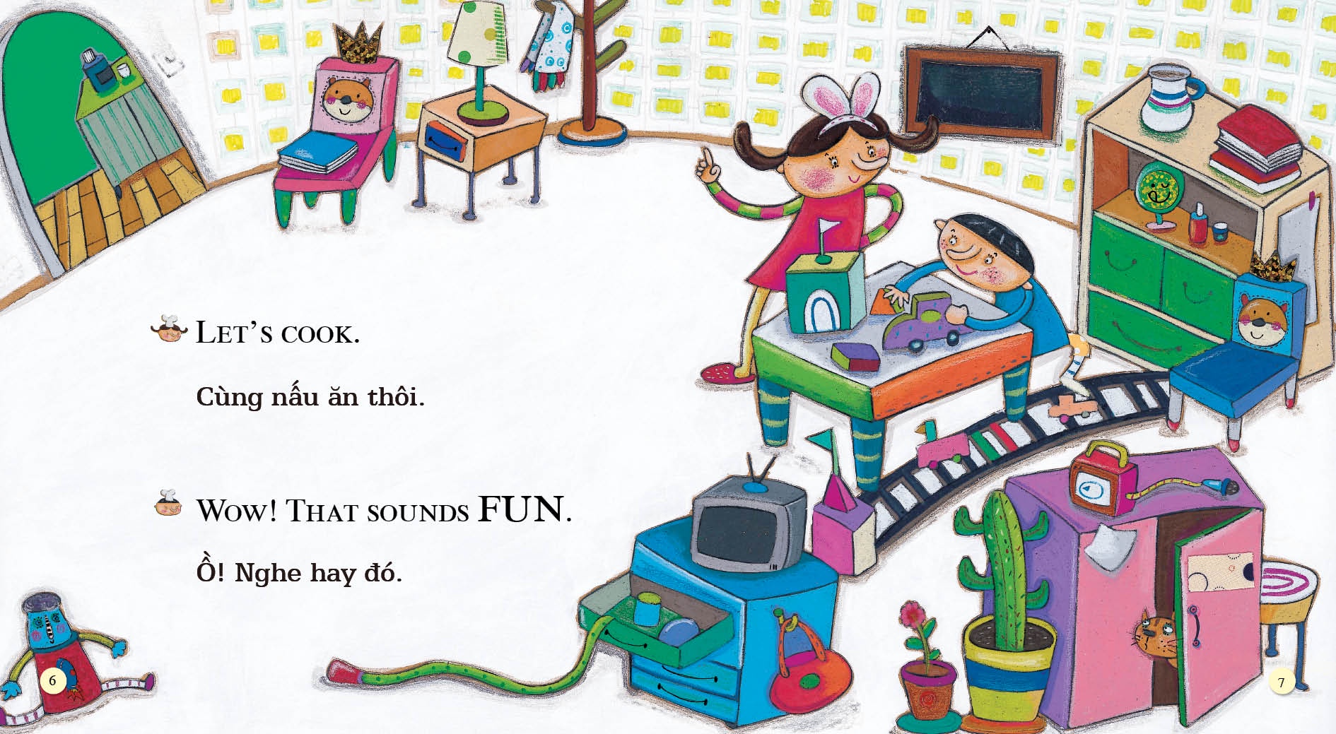 Bộ Playtime In English - Level 2 - The Running Cookie Man - Cậu Bé Bánh Quy Đang Chạy - Ảnh 3