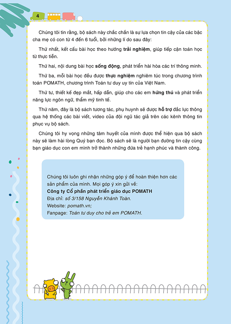 bộ pomath - toán tư duy cho trẻ em 4-6 tuổi - tập 1 - Ảnh 5