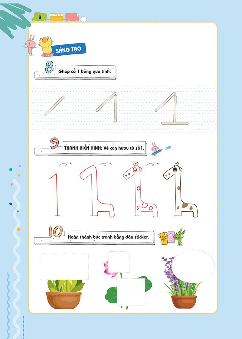 bộ pomath - toán tư duy cho trẻ em 4-6 tuổi - tập 1 - Ảnh 9