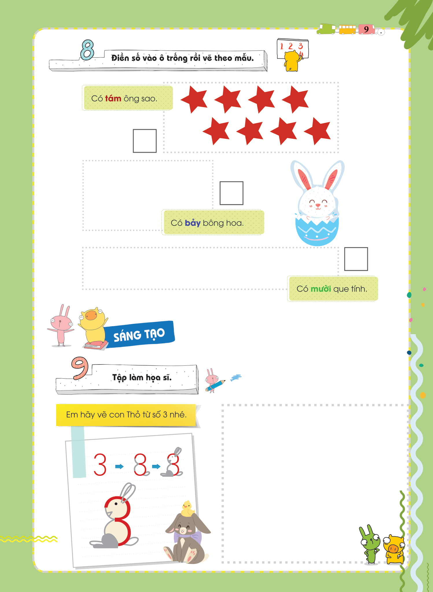 bộ pomath - toán tư duy cho trẻ em 4-6 tuổi - tập 3 - Ảnh 11