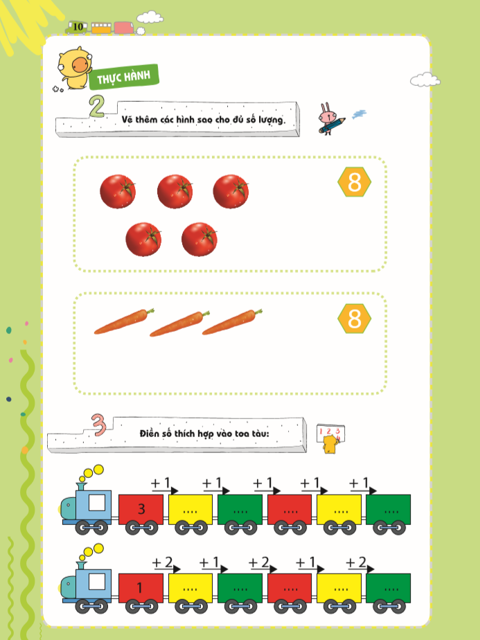 bộ pomath - toán tư duy cho trẻ em 4-6 tuổi - tập 4 - Ảnh 11