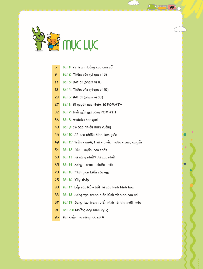 bộ pomath - toán tư duy cho trẻ em 4-6 tuổi - tập 4 - Ảnh 6