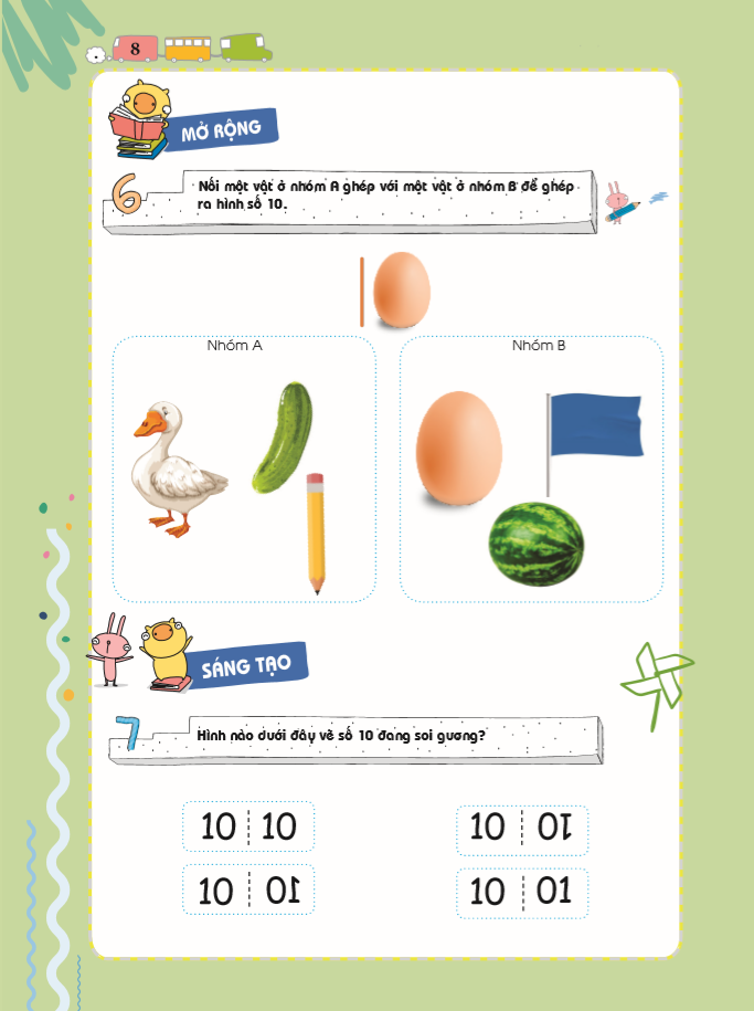 bộ pomath - toán tư duy cho trẻ em 4-6 tuổi - tập 5 - Ảnh 10