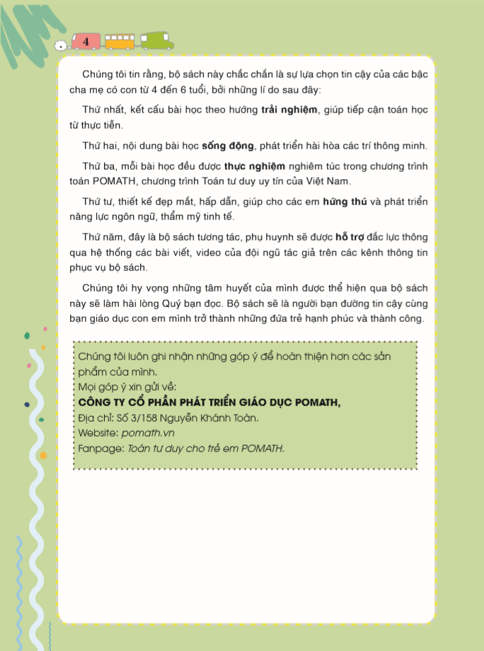 bộ pomath - toán tư duy cho trẻ em 4-6 tuổi - tập 5 - Ảnh 5