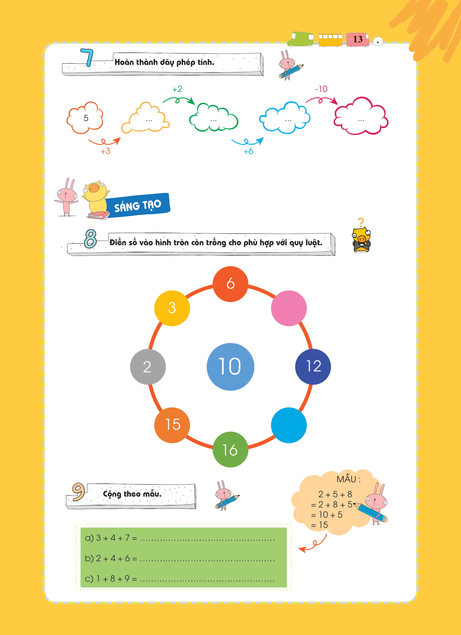 bộ pomath - toán tư duy cho trẻ em 4-6 tuổi - tập 6 - Ảnh 9