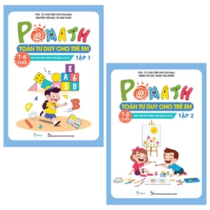 bộ pomath - toán tư duy cho trẻ em 7 - 8 tuổi (tập 1 + 2) (bộ 2 tập) - Ảnh 2