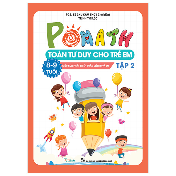 Bộ Pomath - Toán Tư Duy Cho Trẻ Em - 8-9 Tuổi - Tập 2