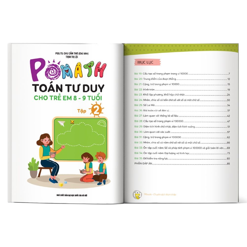 Bộ Pomath - Toán Tư Duy Cho Trẻ Em - 8-9 Tuổi - Tập 2 - Ảnh 3