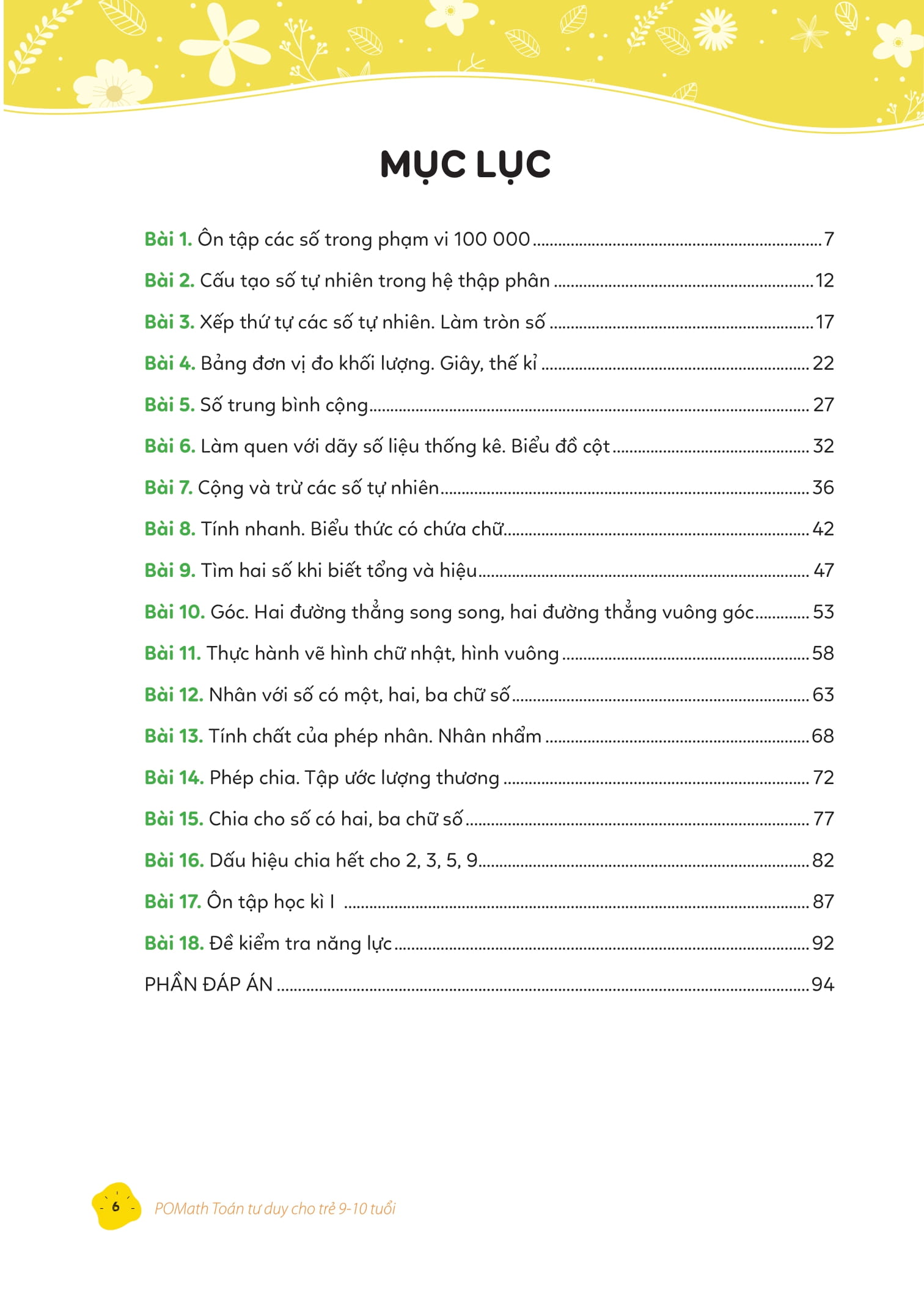 Bộ Pomath - Toán Tư Duy Cho Trẻ Em 9-10 Tuổi - Tập 1 - Ảnh 7