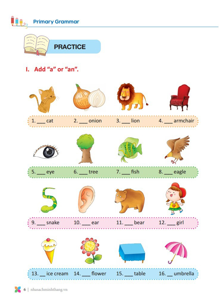 bộ primary grammar - ngữ pháp tiếng anh theo chủ đề lớp 3 - tập 1 (tái bản 2024) - Ảnh 3