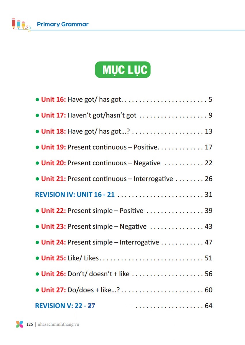 Bộ Primary Grammar - Ngữ Pháp Tiếng Anh Theo Chủ Đề Lớp 3 - Tập 2 (Tái Bản 2025) - Ảnh 3