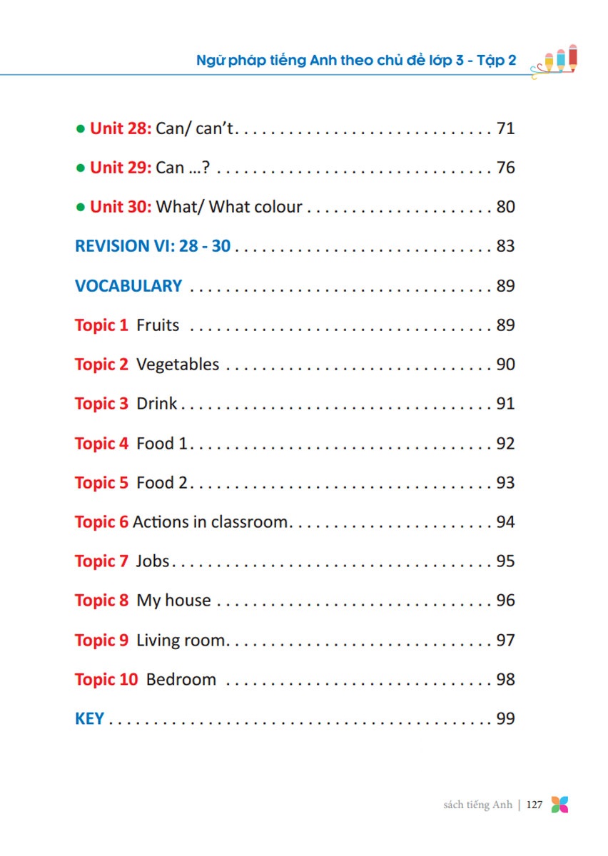 Bộ Primary Grammar - Ngữ Pháp Tiếng Anh Theo Chủ Đề Lớp 3 - Tập 2 (Tái Bản 2025) - Ảnh 4