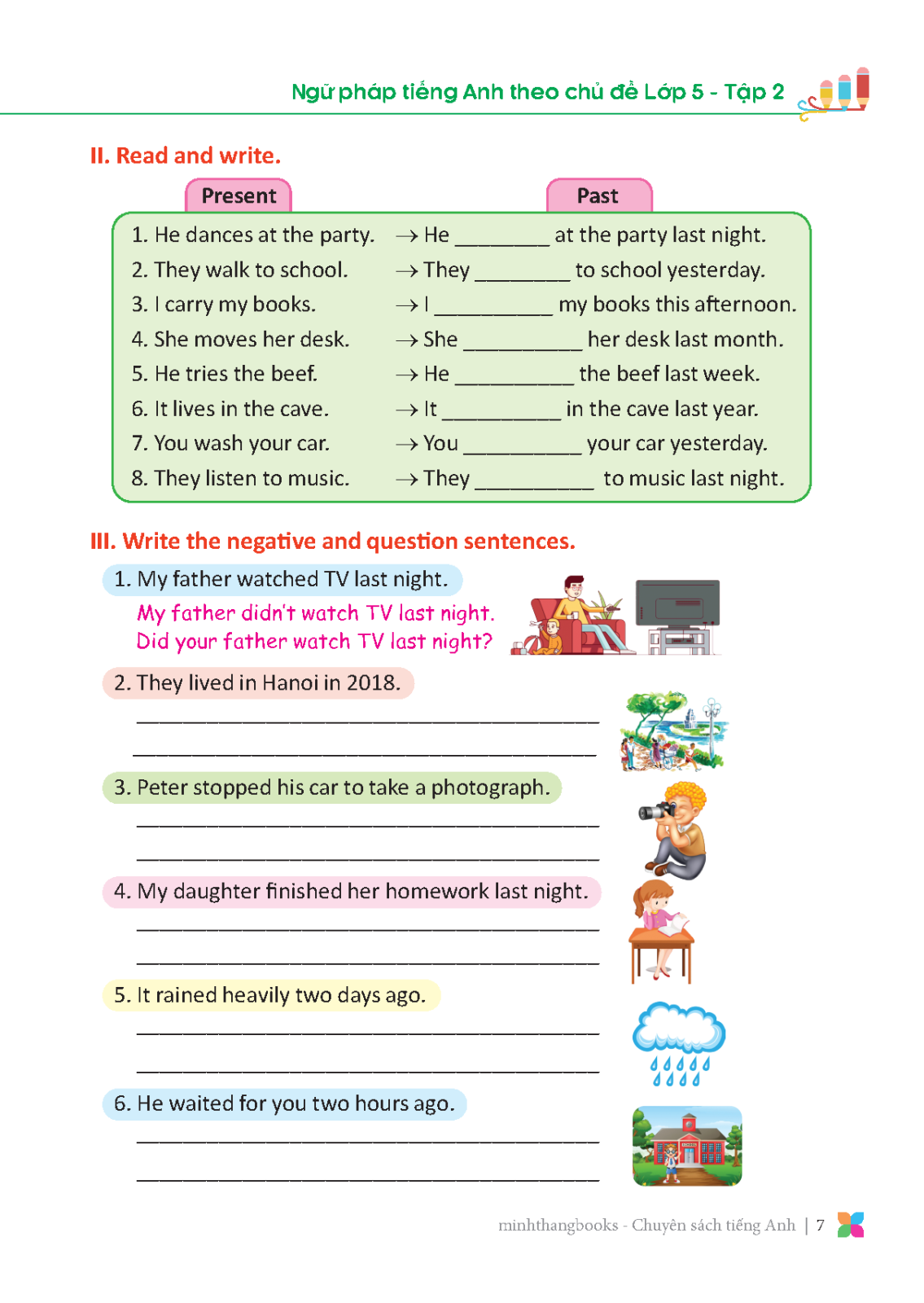 bộ primary grammar - ngữ pháp tiếng anh theo chủ đề lớp 5 - tập 2 (tái bản 2024) - Ảnh 4