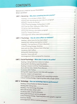 bộ q: skills for success: level 2: reading and writing student book with iq online practice - 3rd edition - Ảnh 3