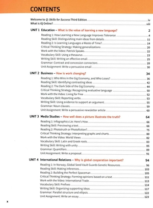 bộ q: skills for success: level 5: reading and writing student book with iq online practice - 3rd edition - Ảnh 3