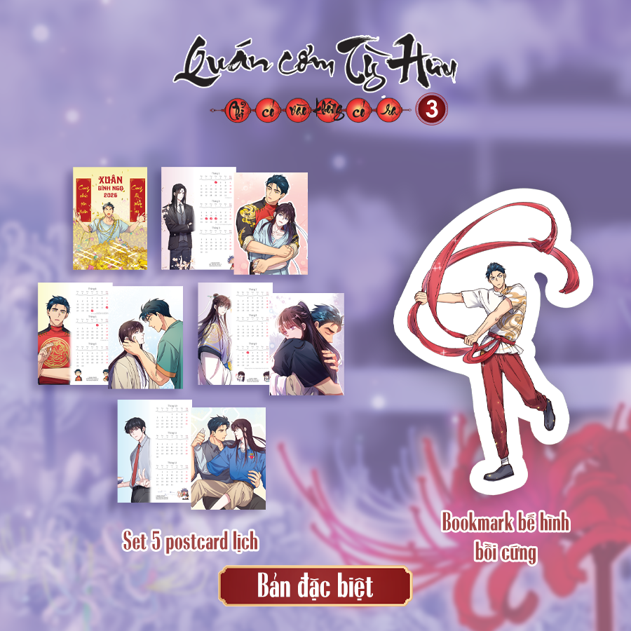 Bộ
Quán Cơm Tỳ Hưu - Chỉ Có Vào Không Có Ra - Tập 3 - Bản Đặc Biệt - Tặng Kèm 1 Bookmark Bế Hình Bồi Cứng + 1 Set 05 Postcard Lịch + 2 Lenti Card + 2 Thẻ Nhân Vật Cán Màng Hologram + 1 Card PVC + 1 Poster A3 Cán Bóng - Ảnh 3