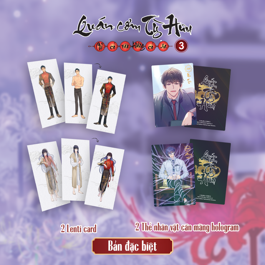 Bộ
Quán Cơm Tỳ Hưu - Chỉ Có Vào Không Có Ra - Tập 3 - Bản Đặc Biệt - Tặng Kèm 1 Bookmark Bế Hình Bồi Cứng + 1 Set 05 Postcard Lịch + 2 Lenti Card + 2 Thẻ Nhân Vật Cán Màng Hologram + 1 Card PVC + 1 Poster A3 Cán Bóng - Ảnh 4