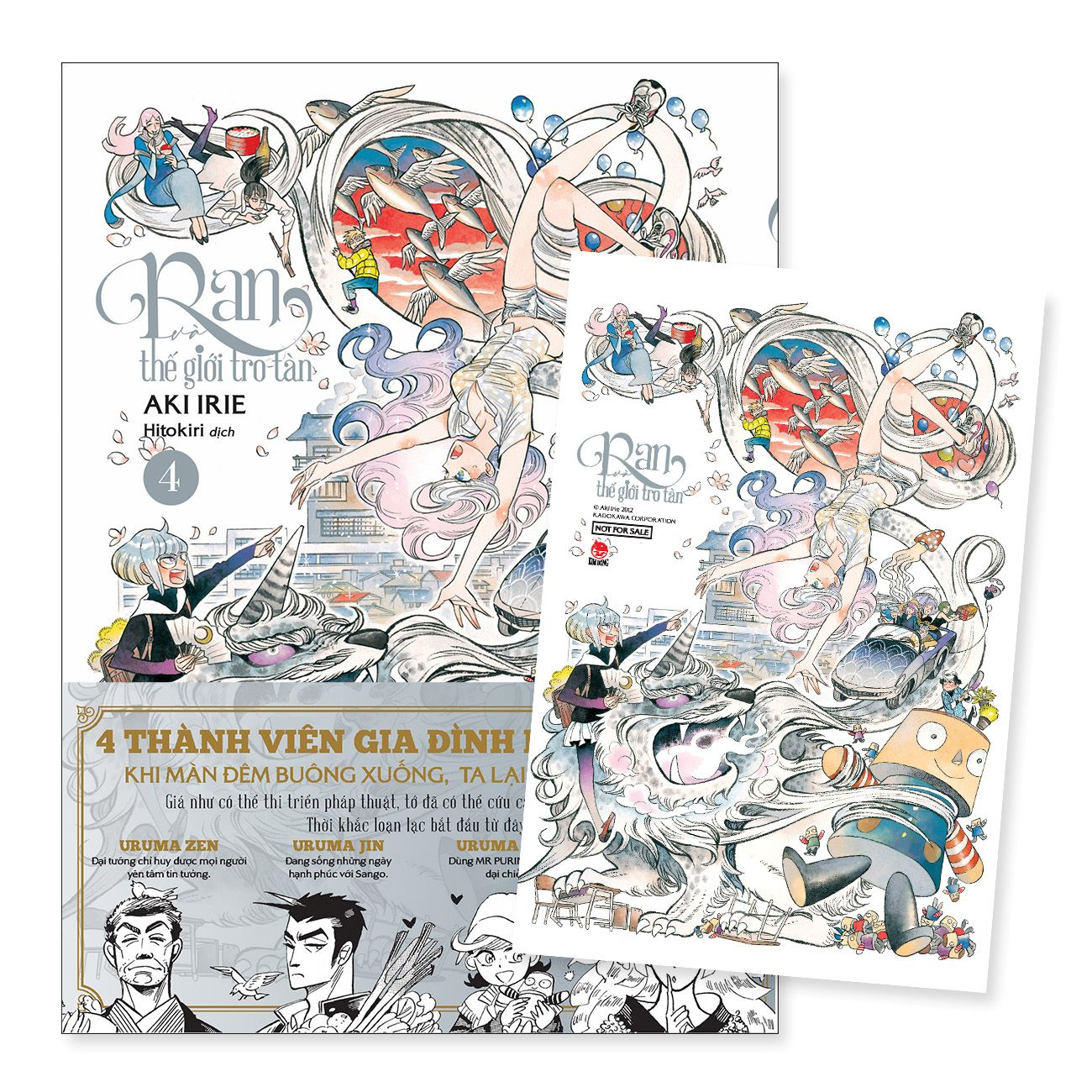 bộ ran và thế giới tro tàn - tập 4 - tặng kèm obi + postcard - Ảnh 2