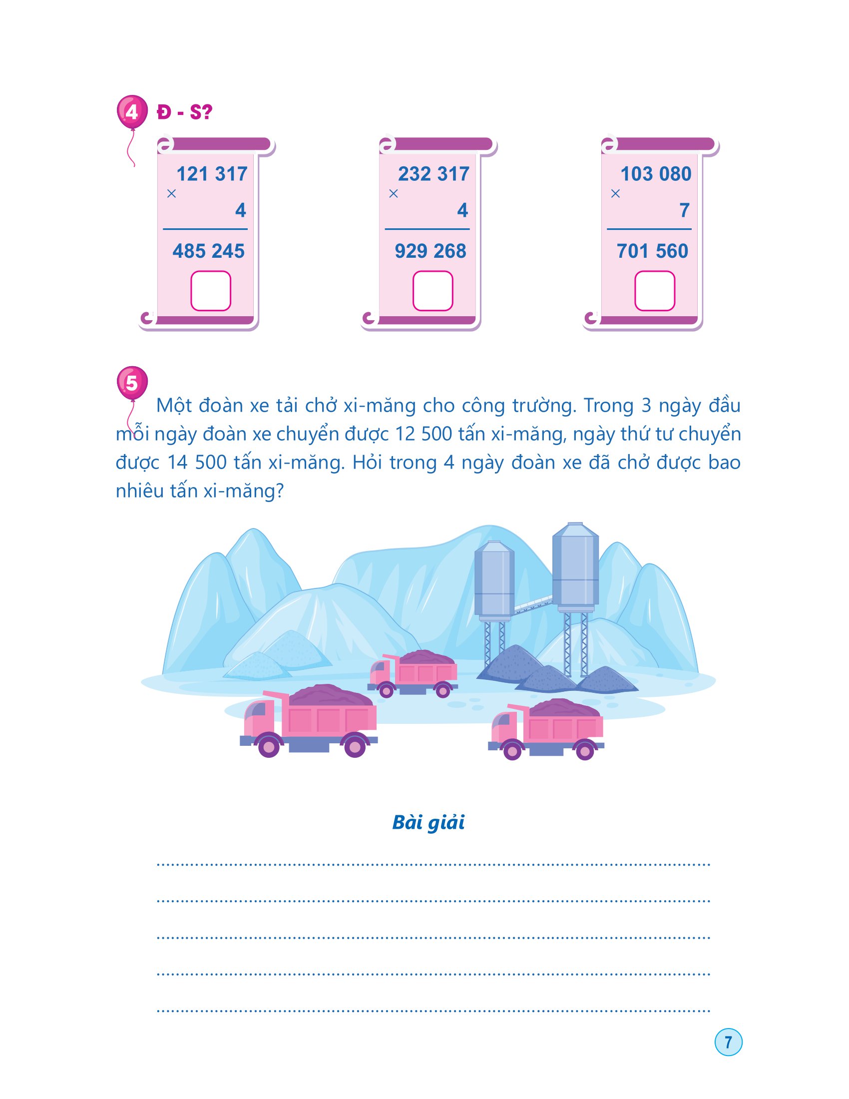 bộ rèn kĩ năng giải toán lớp 4 - tập 2 - Ảnh 7