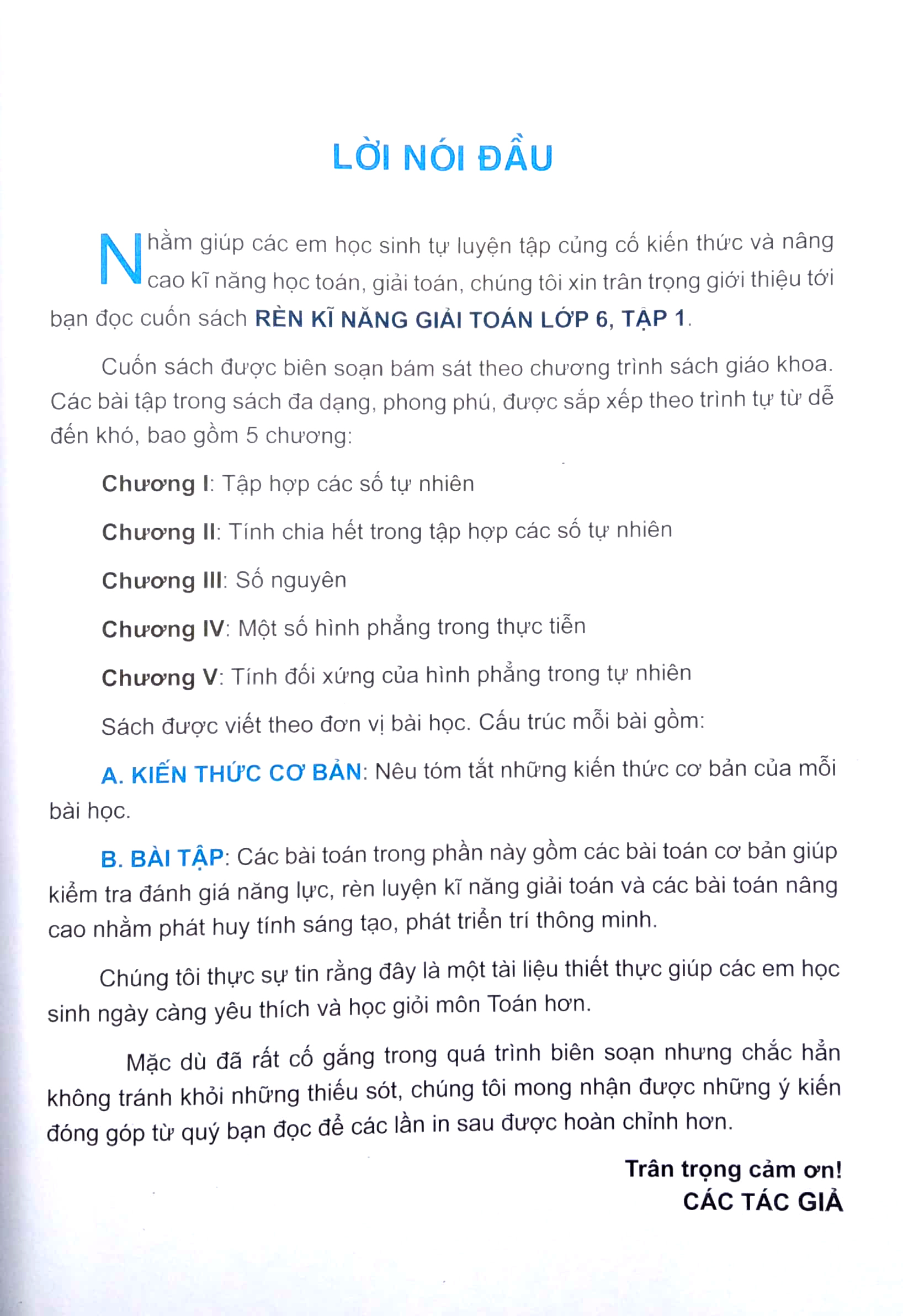 bộ rèn kĩ năng giải toán lớp 6 - tập 1 - Ảnh 4