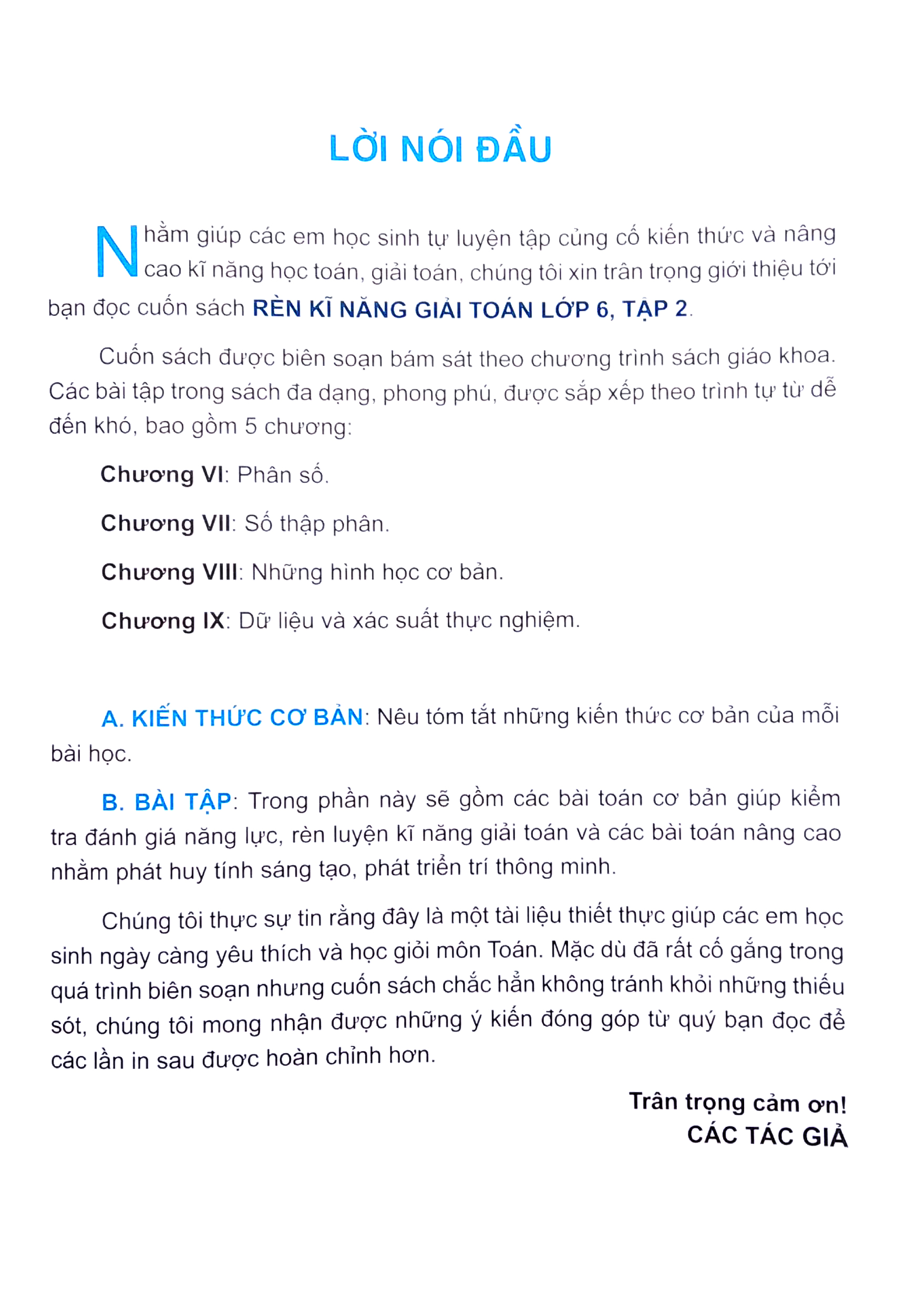 bộ rèn kĩ năng giải toán lớp 6 - tập 2 (theo chương trình giáo dục phổ thông mới) - Ảnh 4