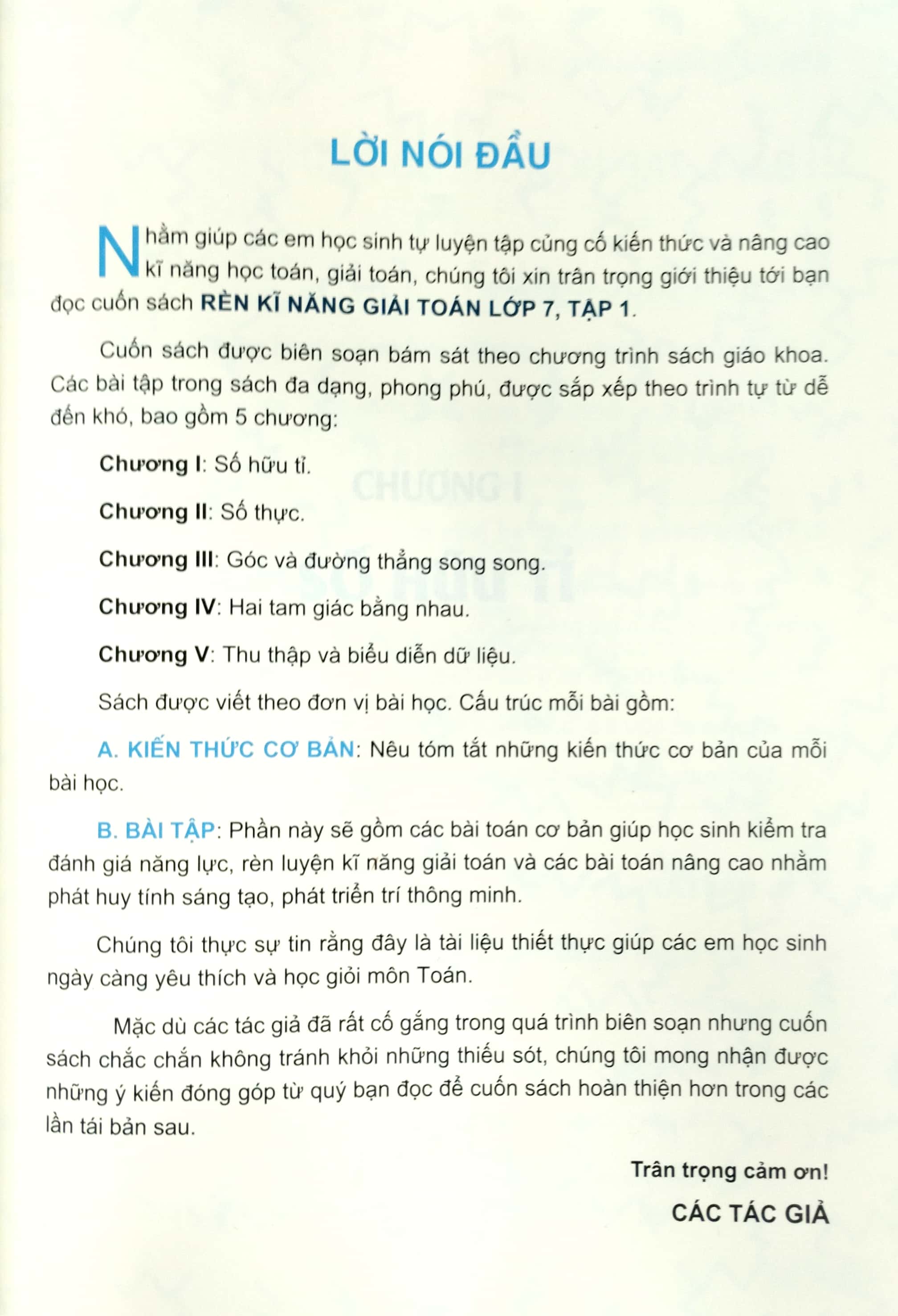 bộ rèn kĩ năng giải toán lớp 7 - tập 1 - Ảnh 4