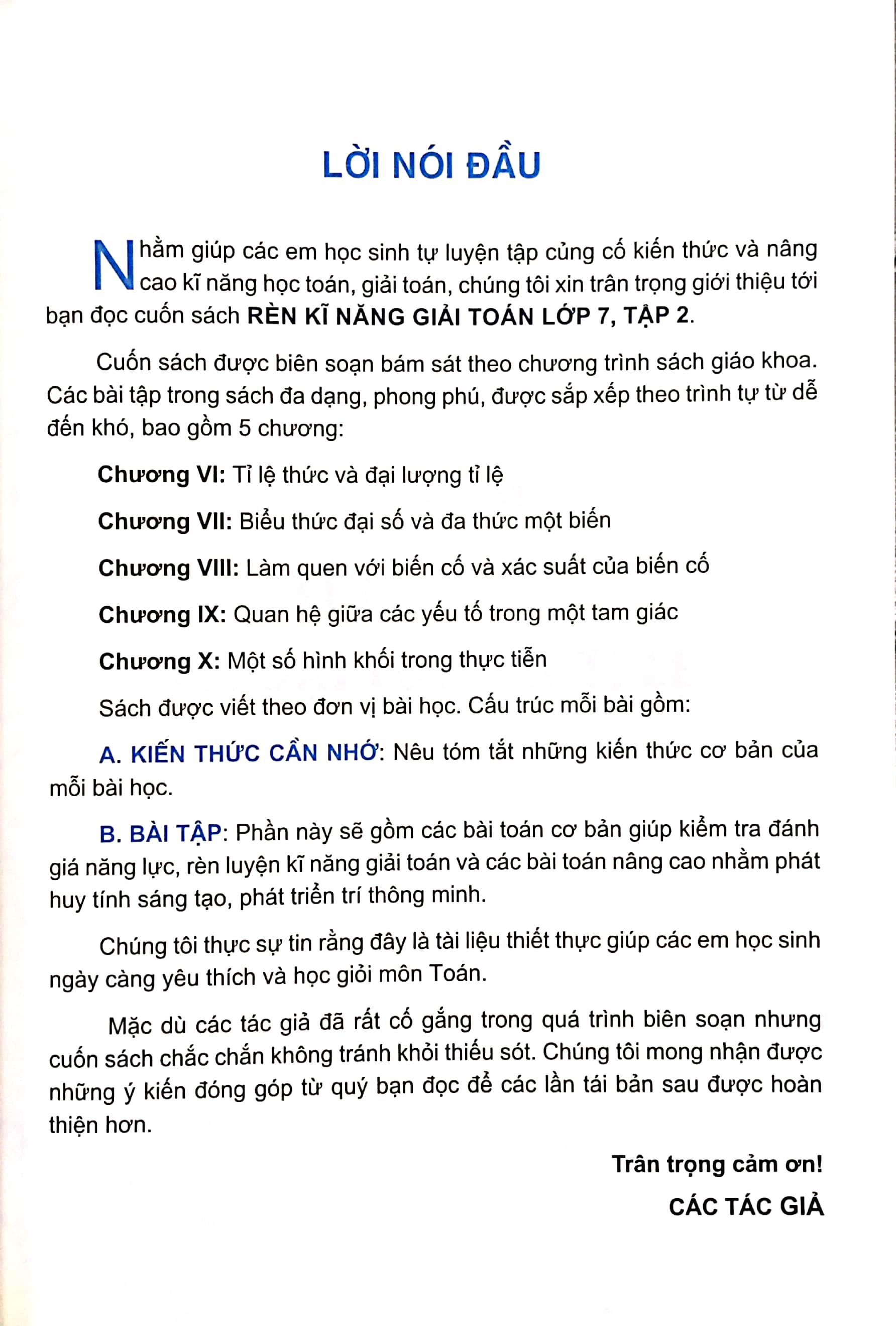bộ rèn kĩ năng giải toán lớp 7 - tập 2 - Ảnh 4