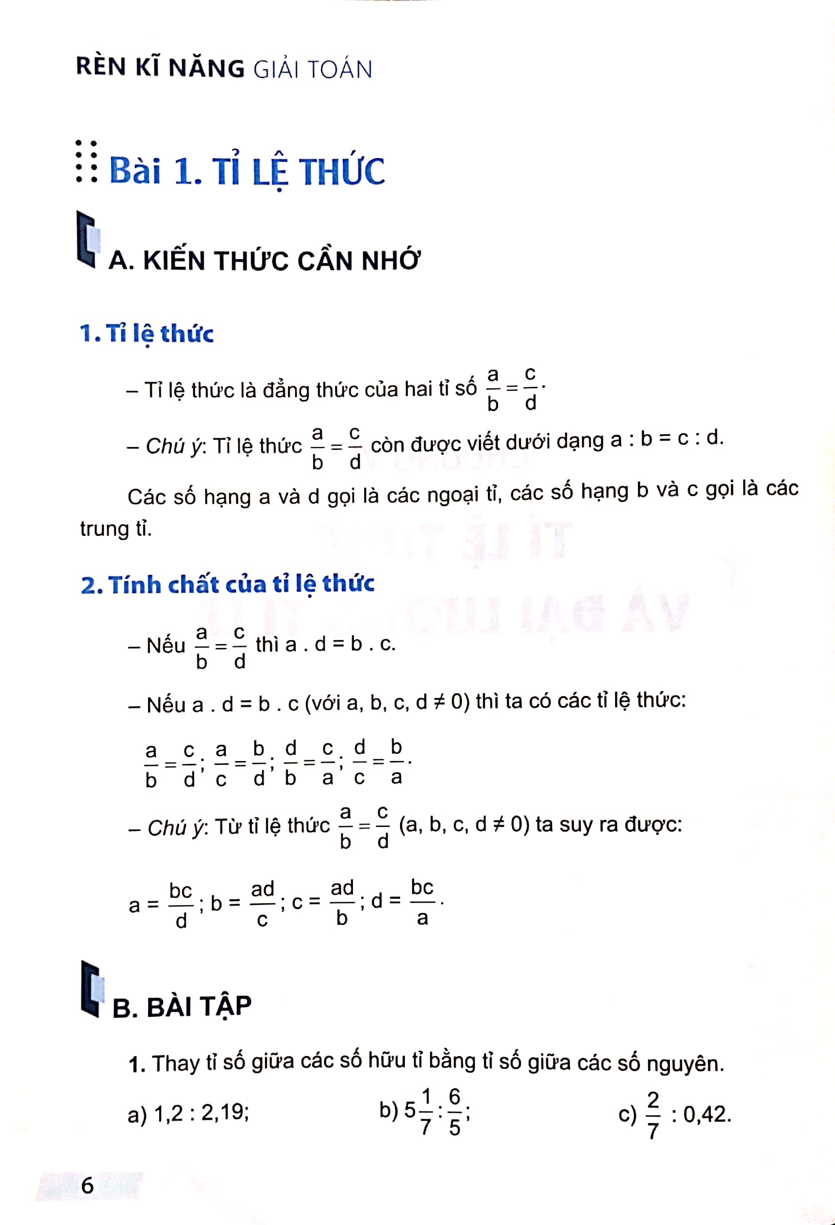 bộ rèn kĩ năng giải toán lớp 7 - tập 2 - Ảnh 5