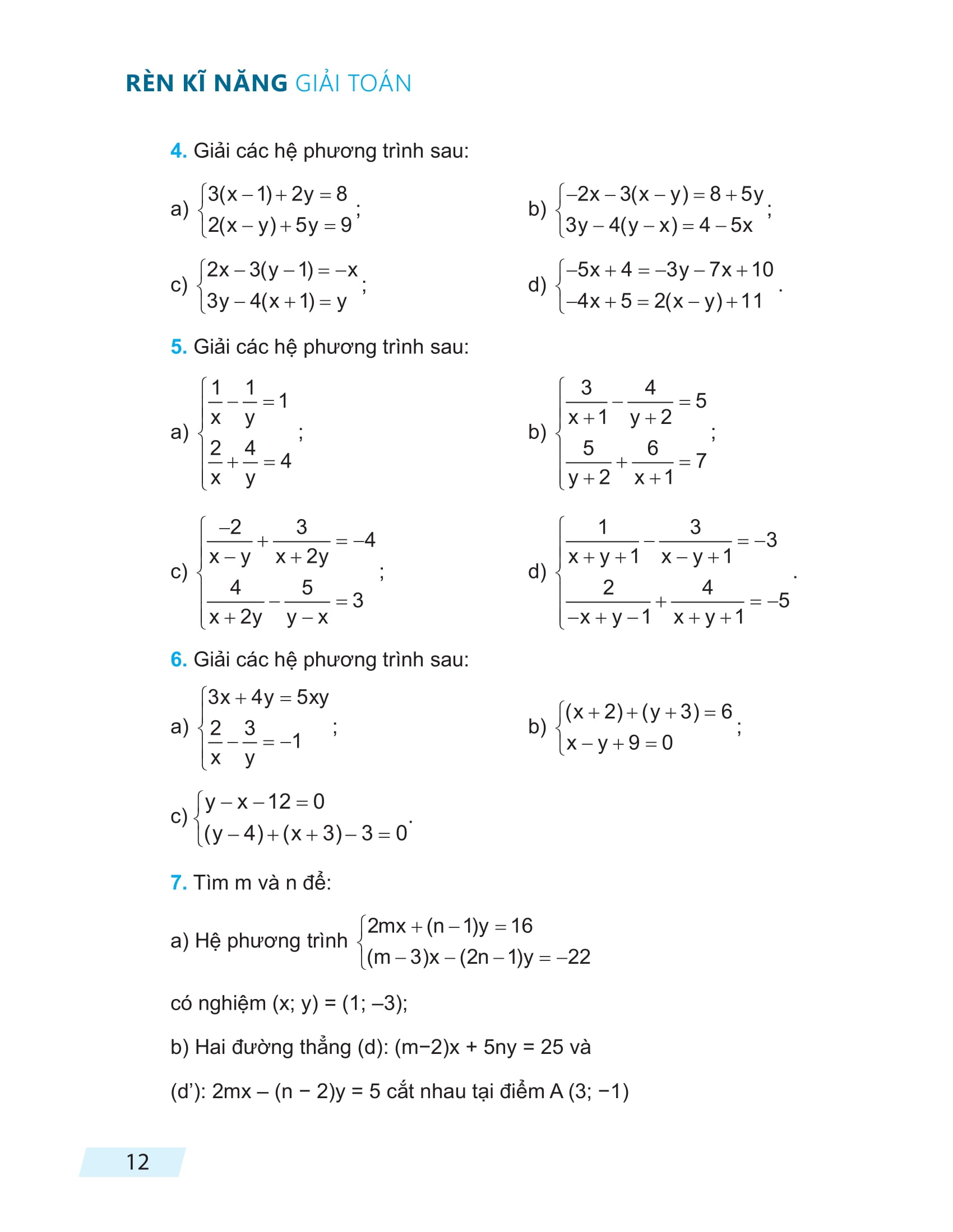 Bộ Rèn Kĩ Năng Giải Toán Lớp 9 - Tập 1 - Ảnh 11