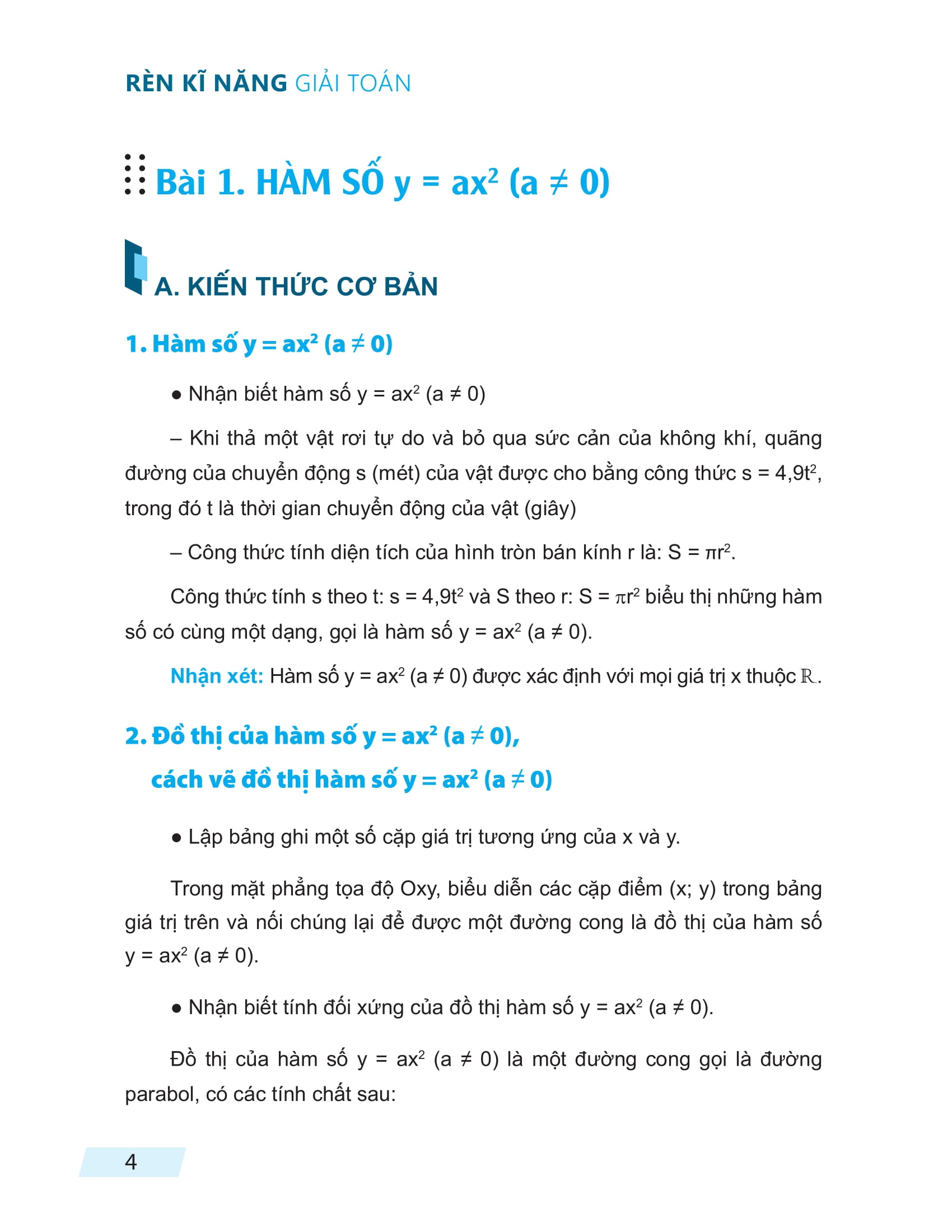 Bộ Rèn Kĩ Năng Giải Toán Lớp 9 - Tập 2 - Ảnh 5