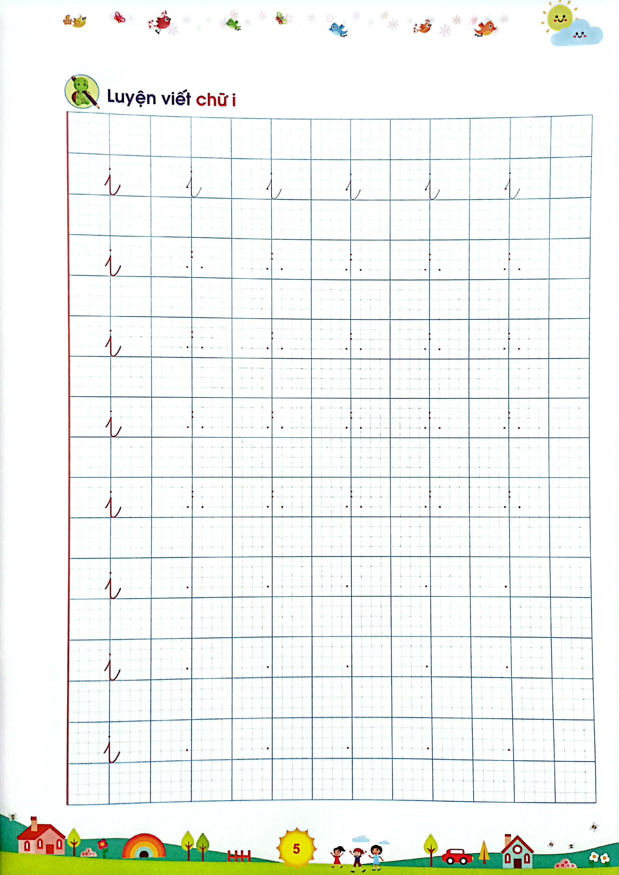 Bộ Rèn Kĩ Năng Viết Chữ Cho Trẻ 6 Tuổi - Em Tập Viết Đúng Viết Đẹp 1 - Quyển 1 (Tái Bản 2024) - Ảnh 6