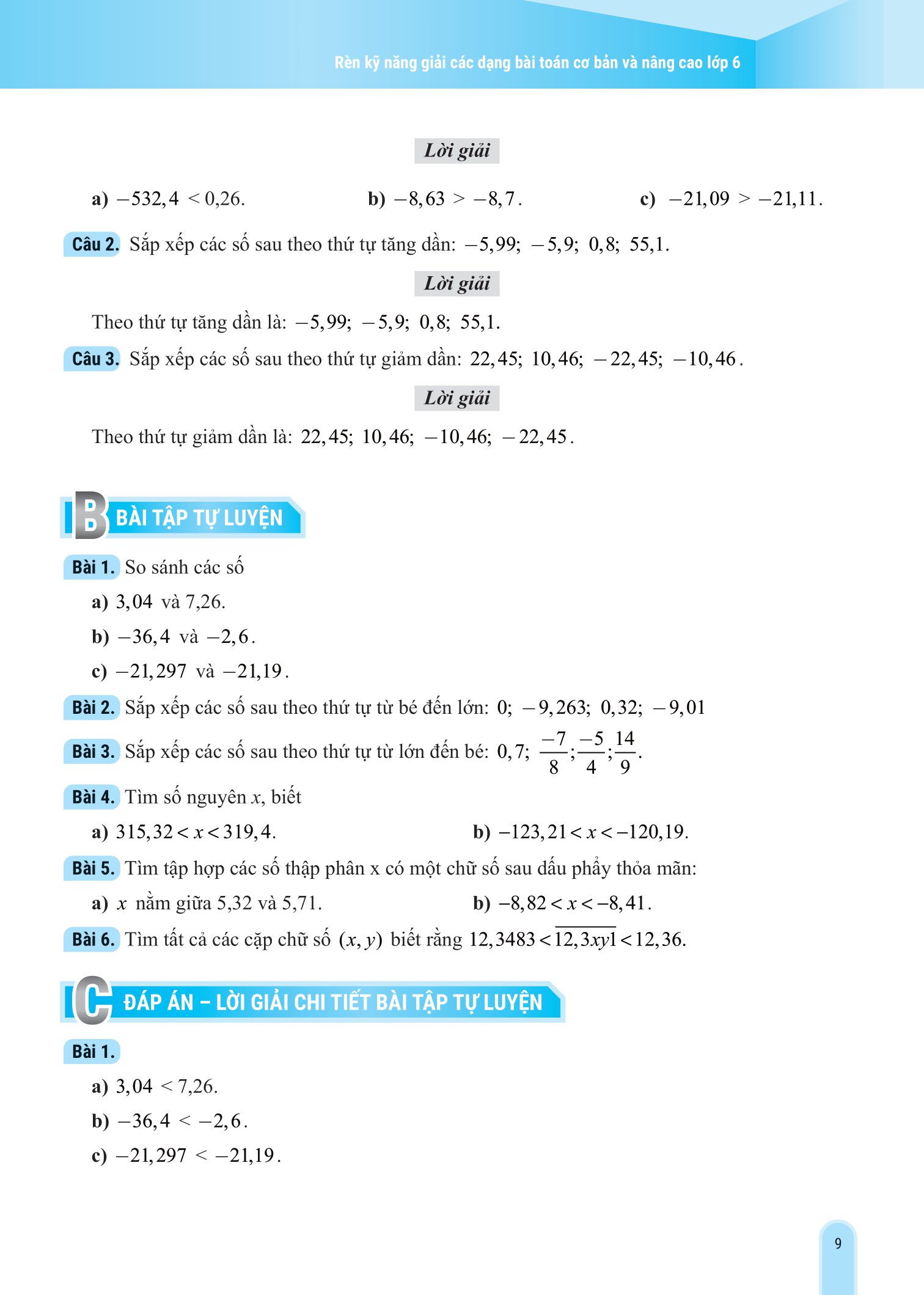 bộ rèn kỹ năng giải các dạng bài toán (cơ bản và nâng cao) lớp 6 - tập 2 - Ảnh 10