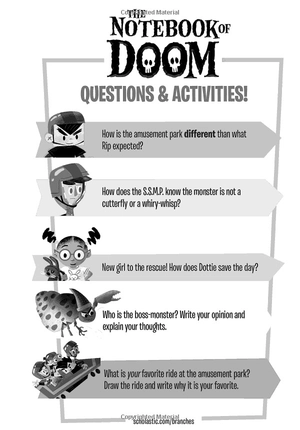 bộ rumble of the coaster ghost: a branches book (the notebook of doom #9) - Ảnh 14