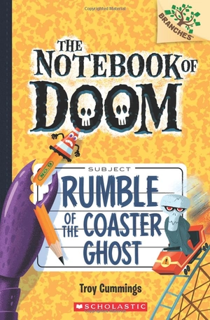 bộ rumble of the coaster ghost: a branches book (the notebook of doom #9) - Ảnh 2