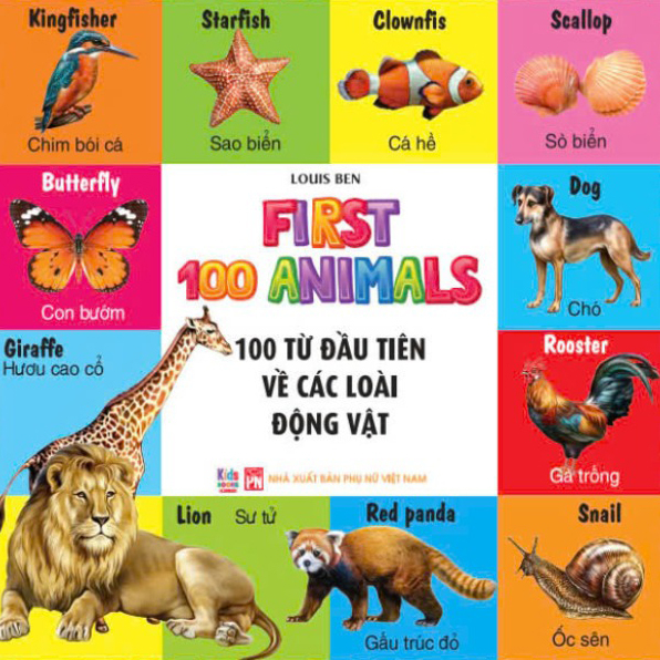 bộ sách 100 từ đầu tiên cho bé (bộ 4 cuốn) - Ảnh 2