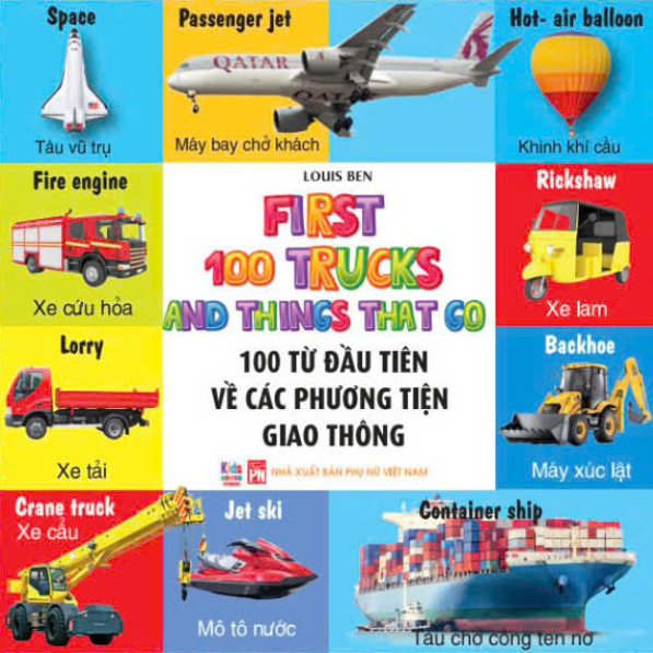 bộ sách 100 từ đầu tiên cho bé (bộ 4 cuốn) - Ảnh 3