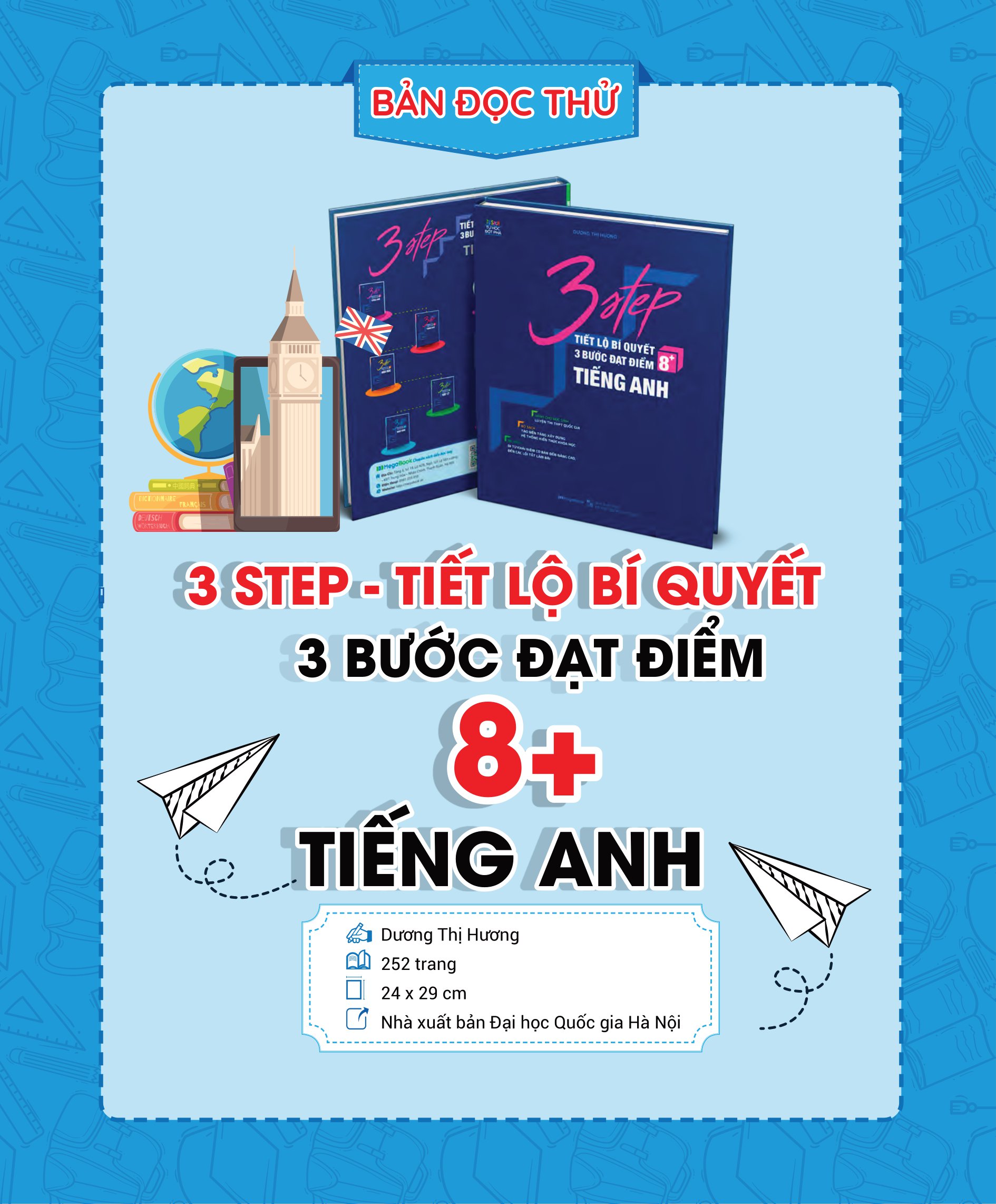 bộ sách 3 step khối a1 - tiết lộ bí quyết 3 bước đạt điểm 8+ toán - lý - anh - Ảnh 7